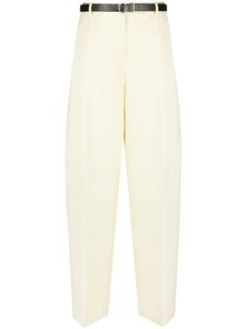 Jil Sander pantalon évasé à taille haute - Jaune