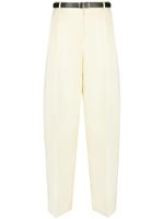 Jil Sander pantalon évasé à taille haute - Jaune