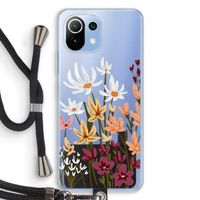 Painted wildflowers: Xiaomi Mi 11 Lite Transparant Hoesje met koord
