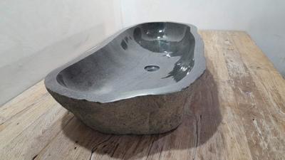 Rivierstenen waskom RXXL25031002, 104x43x15 cm