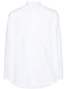 JW Anderson chemise en coton à empiècements contrastants - Blanc