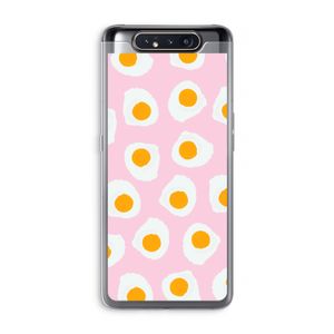 Dancing eggs: Samsung Galaxy A80 Transparant Hoesje