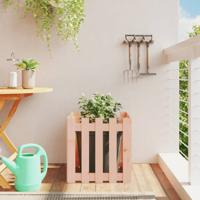 VidaXL Plantenbak met hekontwerp 50x50x50 cm massief douglashout