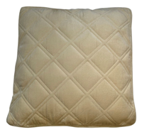 Kussen fluweel beige in 2 maten