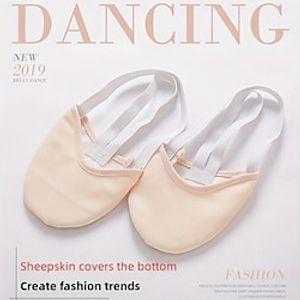 Dames Balletschoenen Prestatie Feest / Avond Platte schoenen Platte hak Elastisch Volwassenen Wit Goud Beige miniinthebox