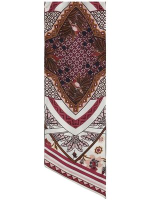 Ferragamo foulard en soie à imprimé Nirvana - Tons neutres