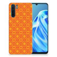 OPPO A91 | TPU bumper | Batik Oranje