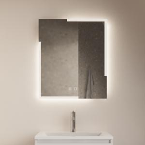 Badkamerspiegel Gliss Design Melite 80x70 cm Met LED Incl. Verwarming