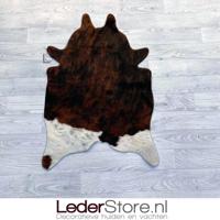 Kleine koeienhuid bruin zwart wit 90x60cm