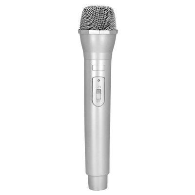 Carnaval verkleed microfoon - kunststof - 23 cm - popster/zanger/presentator