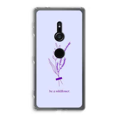 Be a wildflower: Sony Xperia XZ2 Transparant Hoesje
