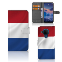 Nokia 5.4 Bookstyle Case Nederlandse Vlag - thumbnail