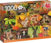 Premium Collection Dieren in de herfst 1000 stukjes - thumbnail