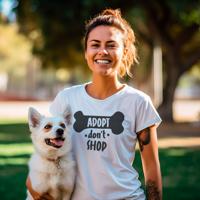 Adopteer niet, winkel niet. T-shirt Adopteer niet, winkel niet. T-shirt