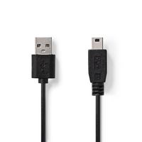 Nedis USB-Kabel | USB-A Male | USB Mini-B 5-Pins Male | 480 Mbps | 2 m | 50 stuks - CCGT60300BK20 CCGT60300BK20 - thumbnail