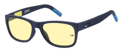 Tommy Hilfiger zonnebril 0025/S unisex cat.3 nylon blauw/geel Tommy Hilfiger zonnebril 0025/S unisex cat.3 nylon blauw/geel