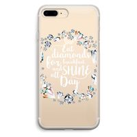 Diamonds: iPhone 7 Plus Transparant Hoesje