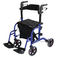 Aidapt rolstoel rollator blauw - thumbnail