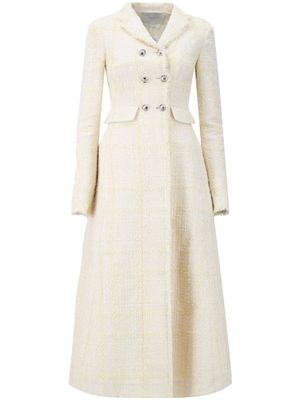 Giambattista Valli manteau croisé en soie - Tons neutres
