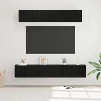 Tv-meubelset 5 pcs Zwart Eiken Medium 80 x 30 x 30.5 cm