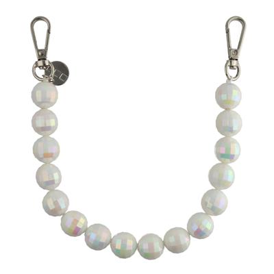 Telefoonkoord Disco - Wit - Zilver