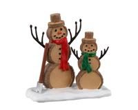 Log Snowmen - Lemax