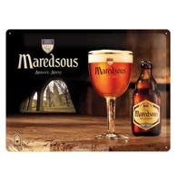 Maredsous Abdijbier Belgisch Bier Metalen Bord 30 x 40 cm - thumbnail