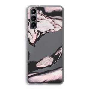 Roze stroom: Samsung Galaxy S21 Transparant Hoesje