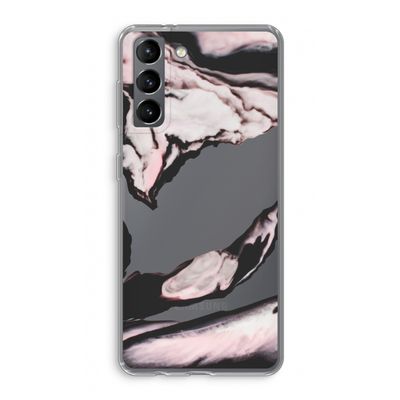 Roze stroom: Samsung Galaxy S21 Transparant Hoesje