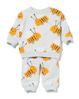 HEMA Newborn Kledingset Bijen Lichtblauw (lichtblauw)