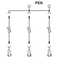 Phoenix Contact 2920450 VAL-MS 580/3+0 Overspanningsveilige afleider 1 stuk(s) - thumbnail