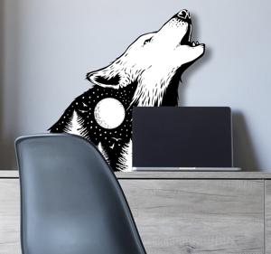 Muurstickers tienerkamer Crying wolf