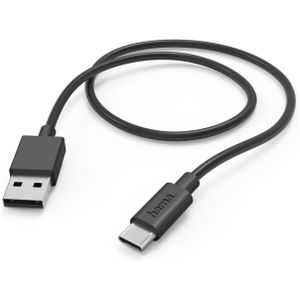 Hama Oplaadkabel USB-A naar USB-C, 1 meter Telefonie accessoire Zwart