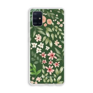 Botanical green sweet flower heaven: Galaxy A51 4G Transparant Hoesje