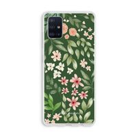 Botanical green sweet flower heaven: Galaxy A51 4G Transparant Hoesje