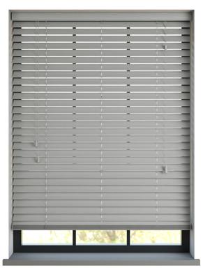Sunwood PVC jaloezie met koord - Lichtgrijs nerf