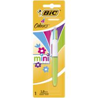 Bic Colours Mini 4-kleurenbalpen, medium, pastel inktkleuren, op blister