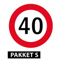 40 jaar versiering pakket klein - thumbnail