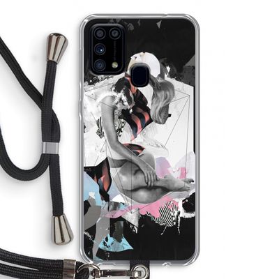 Camouflage de sommeil: Samsung Galaxy M31 Transparant Hoesje met koord