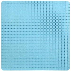 MSV Douche|bad anti-slip mat badkamer - rubber - lichtblauw - 54 x 54