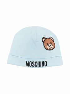 Moschino Kids bonnet à motif Teddy Bear - Bleu