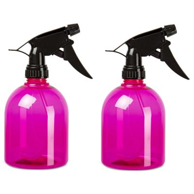 Plasticforte Plantenspuit - 2x - 500 ml - transparant roze - verstuiver - 18 cm - kunststof Plasticforte Plantenspuit - 2x - 500 ml - transparant roze - verstuiver - 18 cm - kunststof