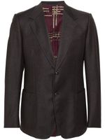 Gucci Pre-Owned blazer à revers crantés (années 2000) - Marron - thumbnail