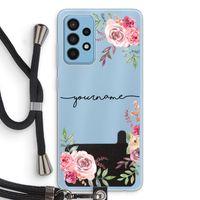 Rozen: Samsung Galaxy A52 Transparant Hoesje met koord