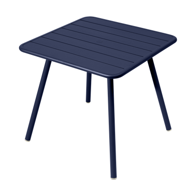 Fermob Luxembourg tuintafel vierpoot 80x80 cm Deep Blue