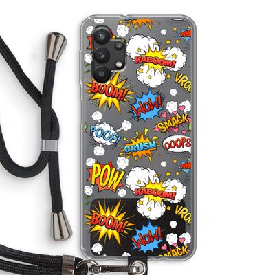 Pow Smack: Samsung Galaxy A32 5G Transparant Hoesje met koord