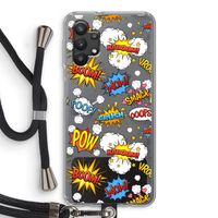 Pow Smack: Samsung Galaxy A32 5G Transparant Hoesje met koord