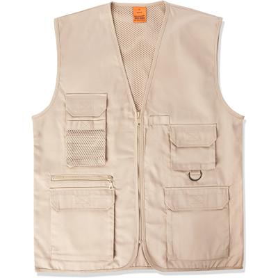 Outdoor/werk bodywarmer - beige - voor heren- Explorer