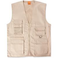 Outdoor/werk bodywarmer - beige - voor heren- Explorer