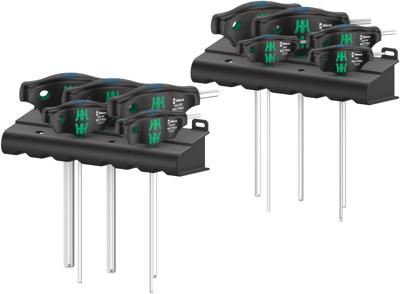Wera 454/10 hf set imperial 1 stiftsleutelset t-greep h